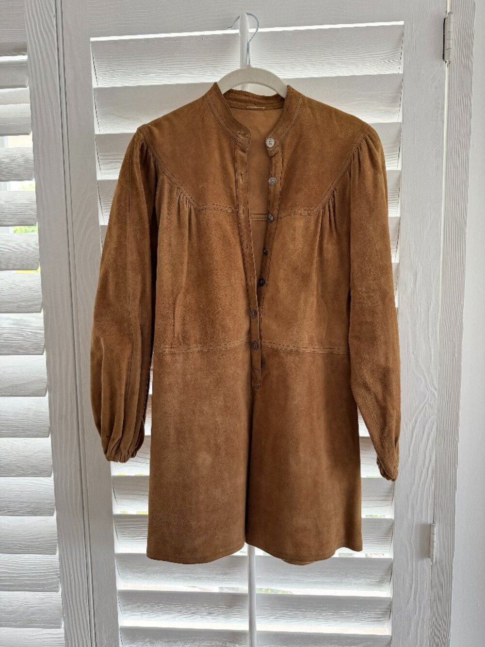 VINTAGE WESTERN COWGIRL SUEDE MINI DRESS!